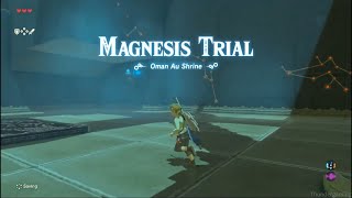 Magnesis Trial Oman au shrine trial in Legend of Zelda Breath of the Wild