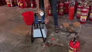 Fire Extinguisher Hydraulic Pressure Test Machine.” SAFETY PLUS”