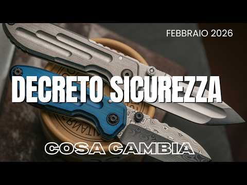 Video COME INTERPRETARE correttamente le nuove norme del DECRETO SICUREZZA anti maranza - coltelli
