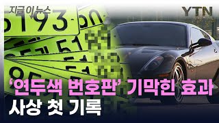 뚝 떨어졌다...'연두색 번호판' 엄청난 효과 [지금이뉴스]  / YTN