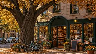 Tranquil Autumn Jazz On A Cozy Bookstore Street - Soft Jazz For Work, Reading & Restoring Balance screenshot 5
