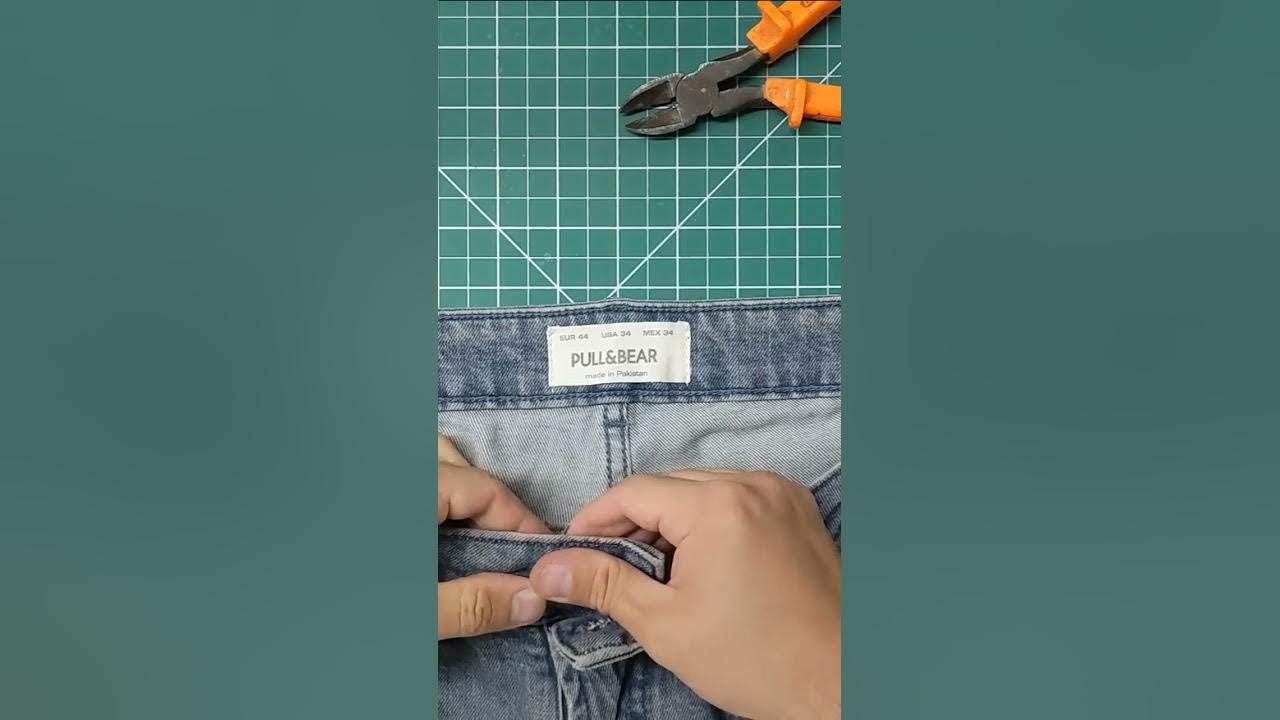 How to remove and replace jeans buttons 