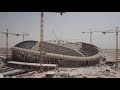 Zaha hadid architects qatar stadium timelapse
