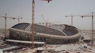 Zaha Hadid Architects' Qatar stadium timelapse screenshot 3