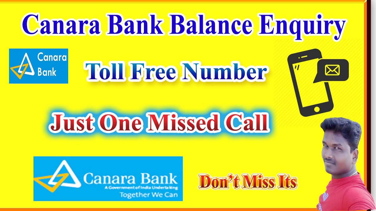 Canara Bank Missed Call Balance Enquiry Number Mini Statement