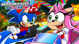 🌟 Let's RACE! - Sonic & Amy VS FANS in Mario Kart 8 Deluxe! screenshot 4