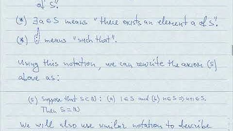 Lecture 1 - Natural numbers and mathematical induction.