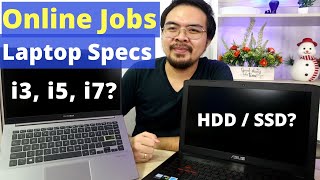 Best Laptop Specs for Online Jobs - Data Entry - Video editing - Online Teaching