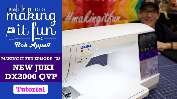 Rob's New Juki DX3000 QVP Sewing Machine -  Michael Miller Fabrics' Making it Fun #32