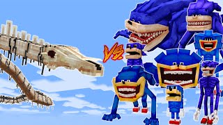 Long Horse Vs Shin Sonic Minecraft Pe Battle