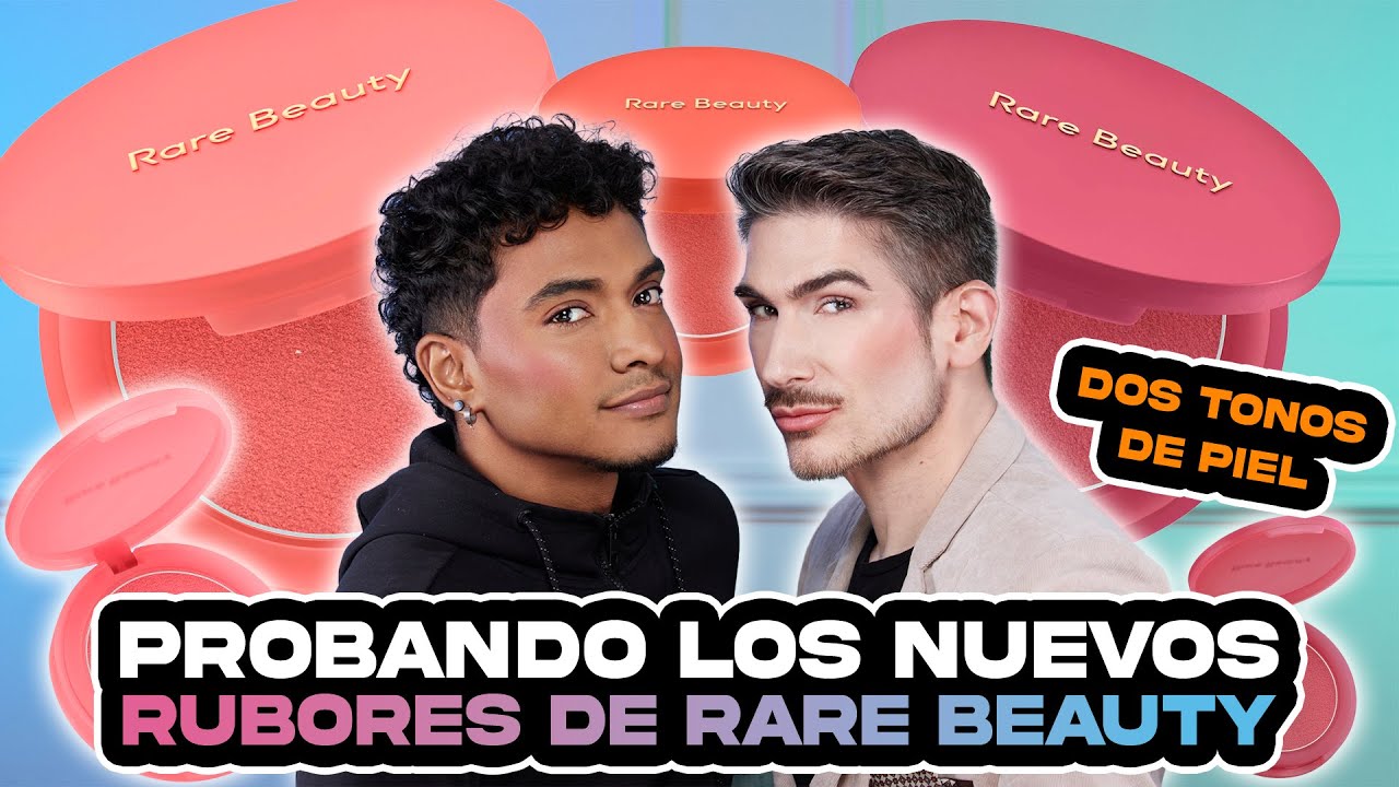 Probando los Nuevos Rubores de Rare Beauty en Dos Tonos de Piel / FORMULA INCREIBLE !!