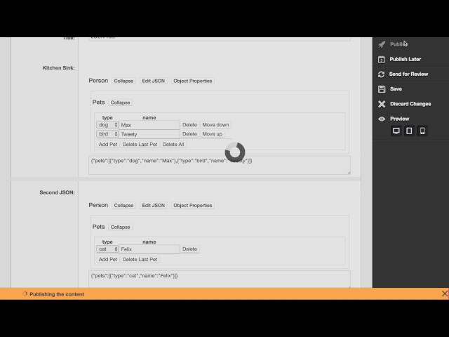 eZ Platform JSON Schema Field Type Demo