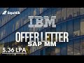 IBM Offer Letter AR | SquNik