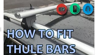 How to fit the right Thule Feet and Bars to a car with raised roof rails?