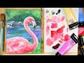 How to Paint a Flamingo in Acrylic Paint