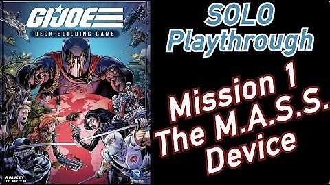 GI Joe: The Deck Building Game - Solo Playthrough