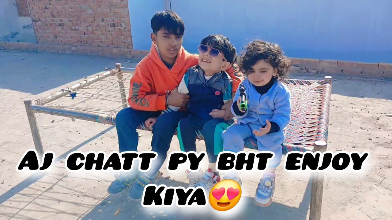 Ghr ka bana Desi Ghee | Bachon ny chatt py enjpy kiya😍 | Orange🍊 Dhoop mai khaye