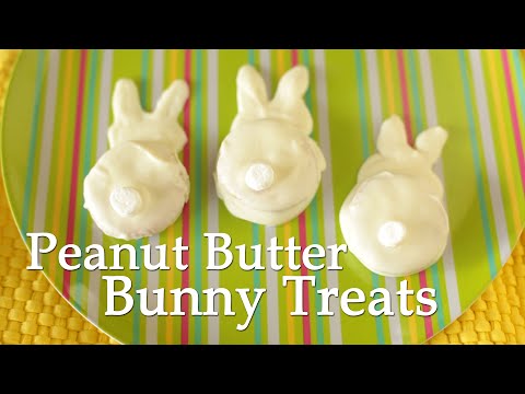 Peanut butter cracker bunny treats