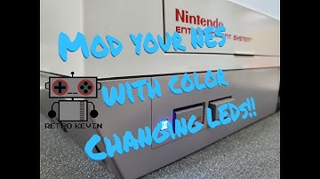 Modding an original NES with a color changing LED