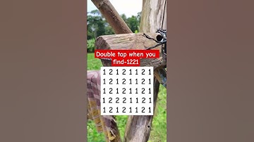 Double tap when you find-1221 #shorts #puzzlegame #mathstricks
