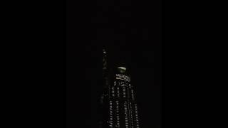 Burj Khalifa - lightning strike