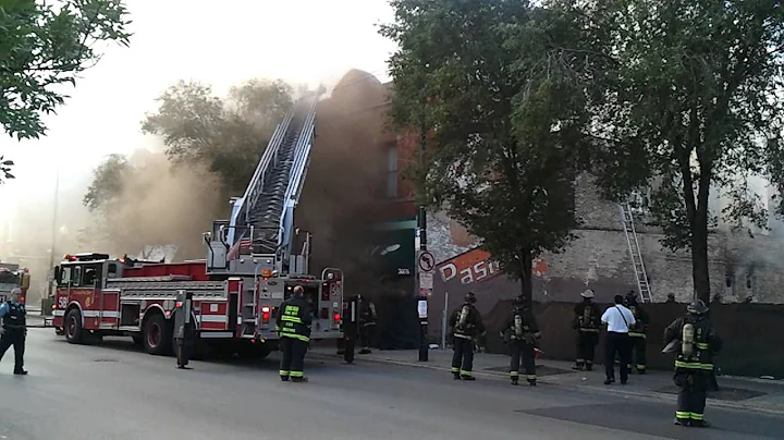 Pasieka bakery in Chicago burning...