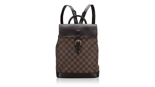 Louis Vuitton Damier Ebene Soho Backpack