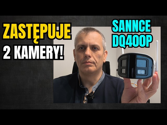 SANNCE DQ400P – Zewnętrzna kamera PoE & WiFi 4MP z podwójnym obiektywem, 170°