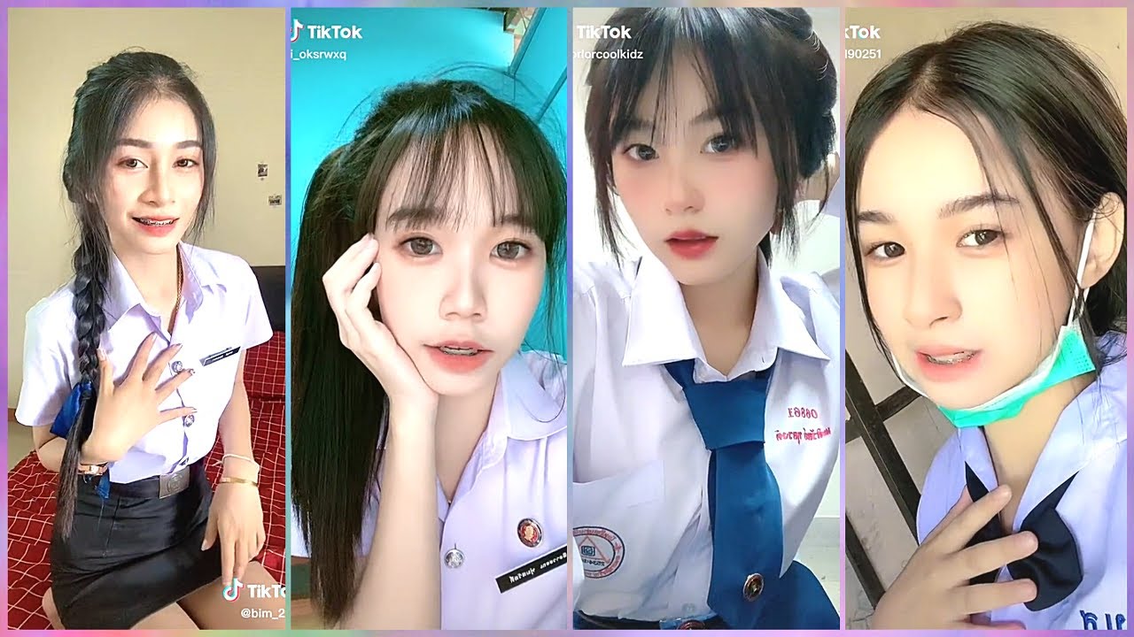 🟢รวมคลิปสาวน่ารักๆ เต้น💎ใน TIKTOK นักเรียน นักศึกษา สาวสวย💎🥰โครตน่ารัก🥰🌈EP7