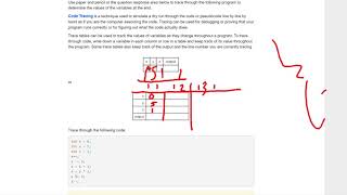 CSAwesome 1.5.1 Code Tracing Challenge Profile