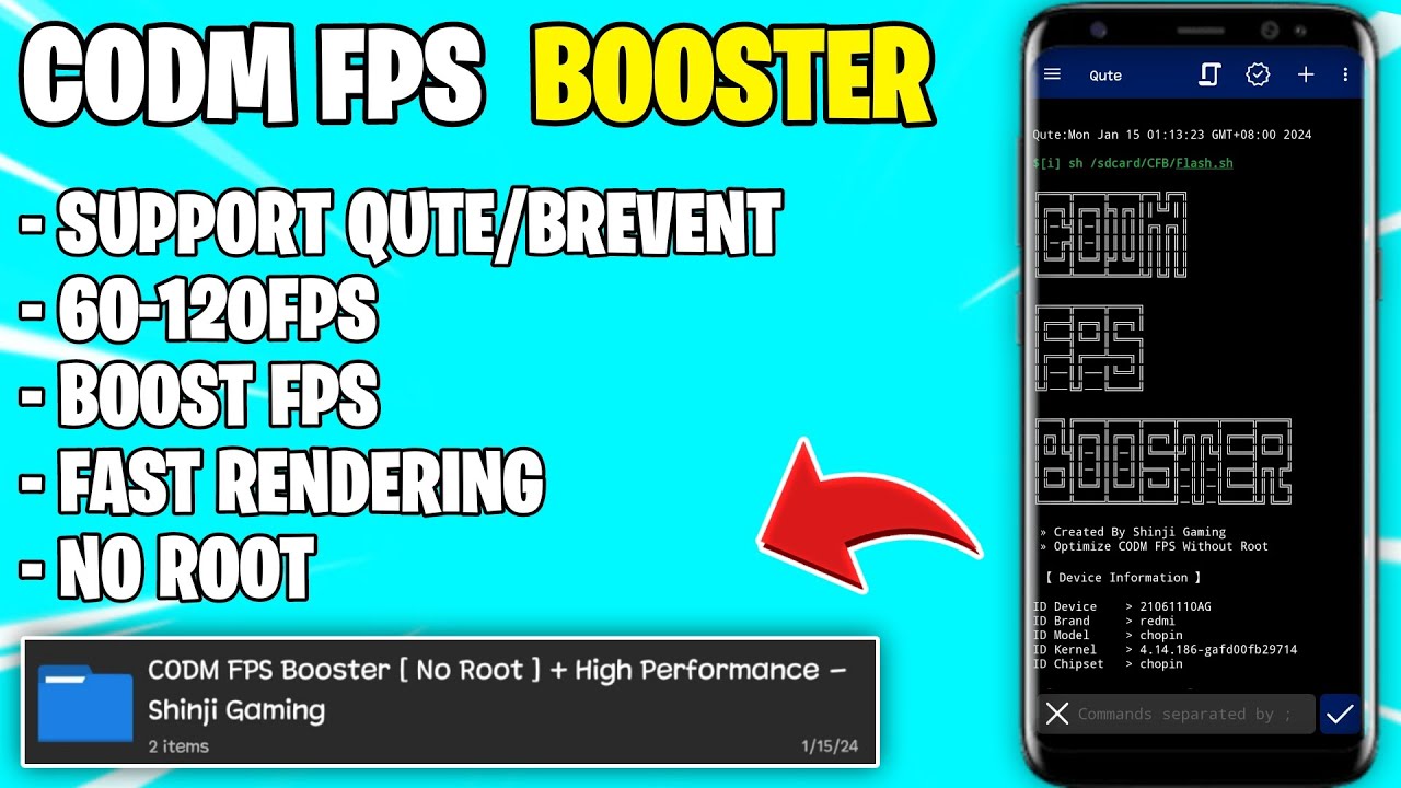 CODM FPS Booster Module | No Root + High Performance | Lock 60-120FPS ...