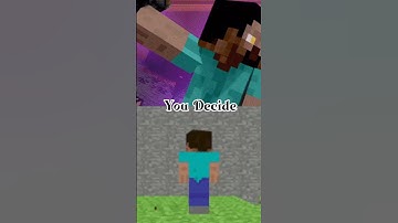 Steve (creative mode) vs Herobrine