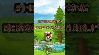 5 nama hewan yang berawalan huruf B