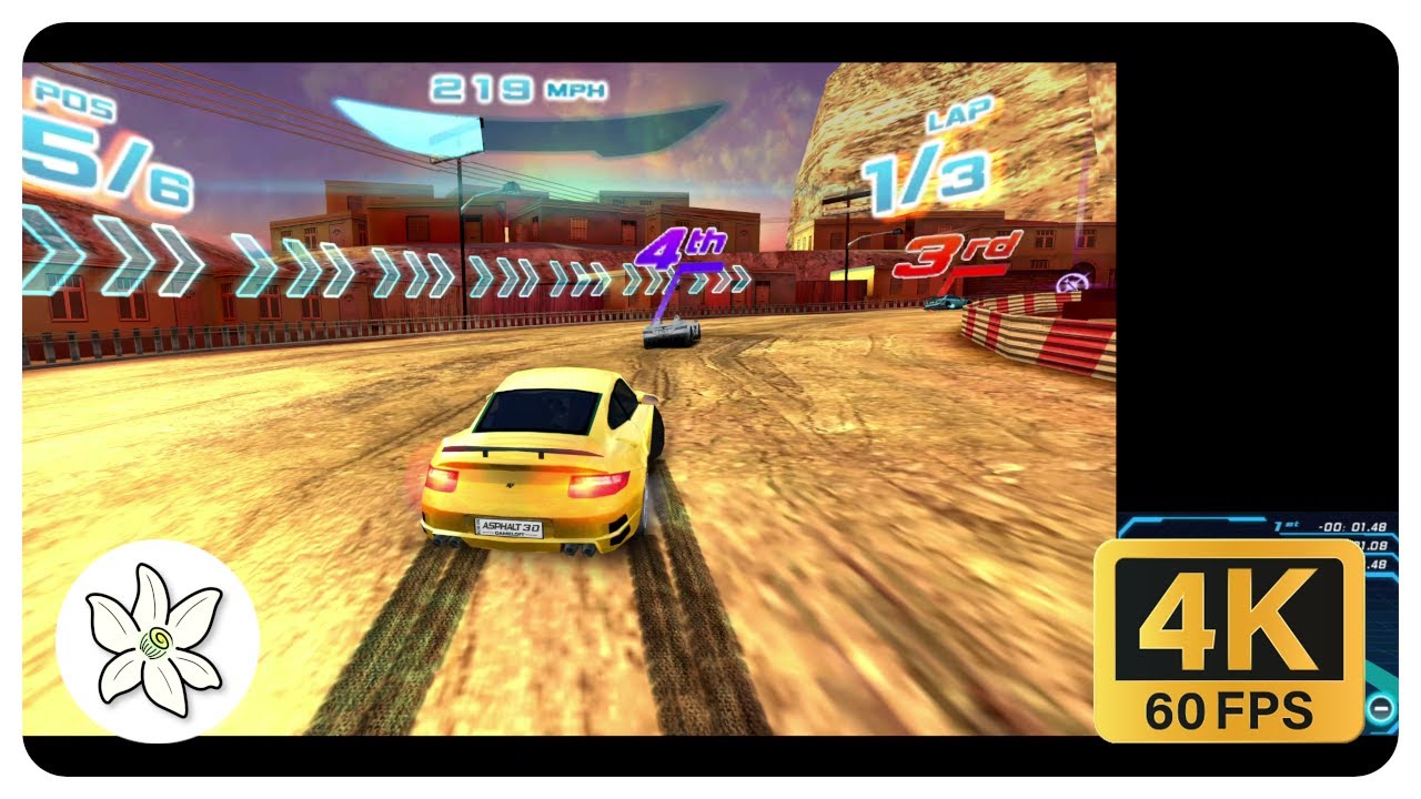 Asphalt 3D (3DS) - Turbo Pro Tour - Career Part 11 - Azahar Emulation 4K Gameplay