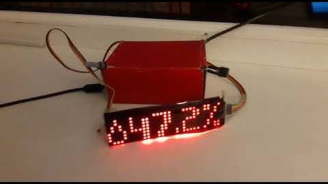 ESP8266-MAX7219 Weather station
