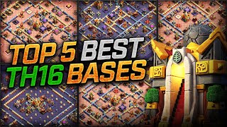 NEW BEST TH16 BASES (War/Trophy/Farming) 😍 TOP 5 Town Hall 16 Base Links for 2024 - Clash of Clans