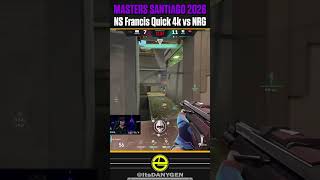 NS Francis Quick 4k vs NRG to Get to 12th Point at Masters Santiago