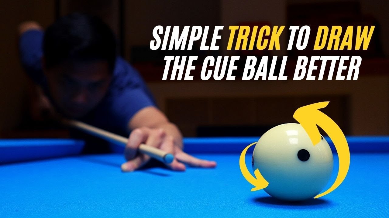 Simple TRICK to DRAW the cue ball better