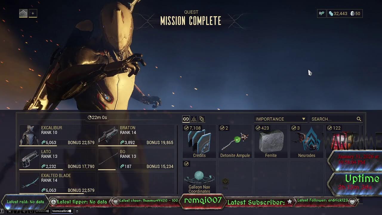 Lets Play Warframe W/ RemQi! I am live!