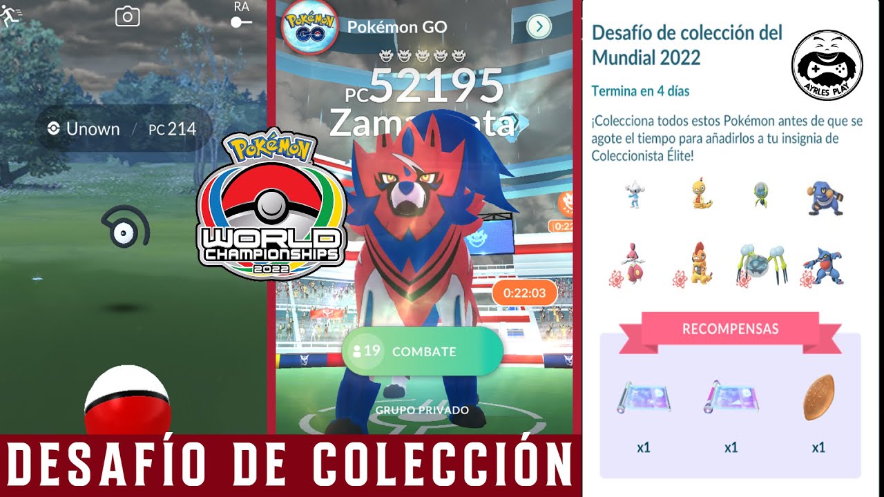 Celebração do Campeonato Mundial 2022 no Pokémon GO