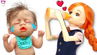 【リカちゃんは赤ちゃんになりたいっ❣️】メルちゃんと素敵なお姉ちゃんベビーシッターになってお世話できるかな？Pretend nanny Miniature Baby Doll