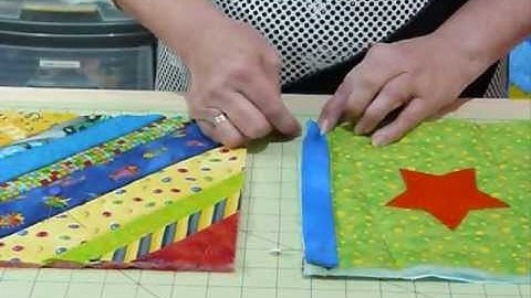 How to join up Quilt as you Go blocks and borders - Quilting Tips & Techniques 074