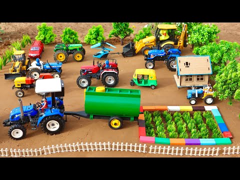 Mini tractor water tanker video | tractor trolley park | tractor jcb |#4@Mr Dev Creator
