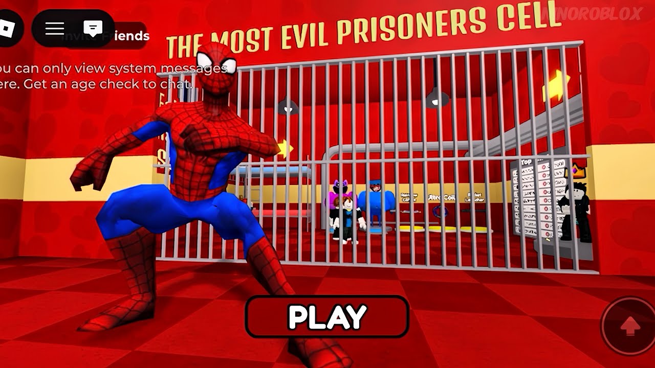Escaping Spider-Man in Prison! 😱 Ultimate Chase Adventure
