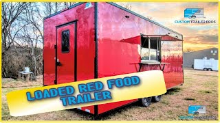 This loaded food trailer comes ready to feed the masses! you'll be
able cook a wide range of with 4-burner range, 36" griddle, (2) deep
fryers, (...