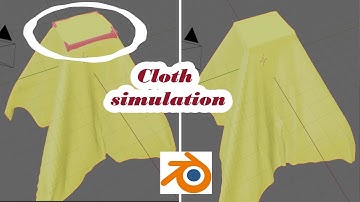 Cloth Simulation in Blender solving the problem of overlabbing / Blender tutorial
