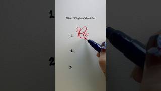 3 Heart “R” Styles With A Brush Pen #tutorial #calligraphy  #viral #reels #fyp #tutorial
