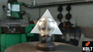 And this piece was made on an old lathe ???  A star tetrahedron.