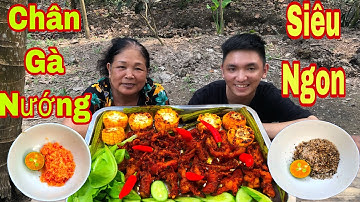 Tiên IQ Và Như Ú TV Làm Chân Gà Rút Xương Nướng Chấm Muối Ớt Ăn Cùng Mẹ | Leg of chicken grill food
