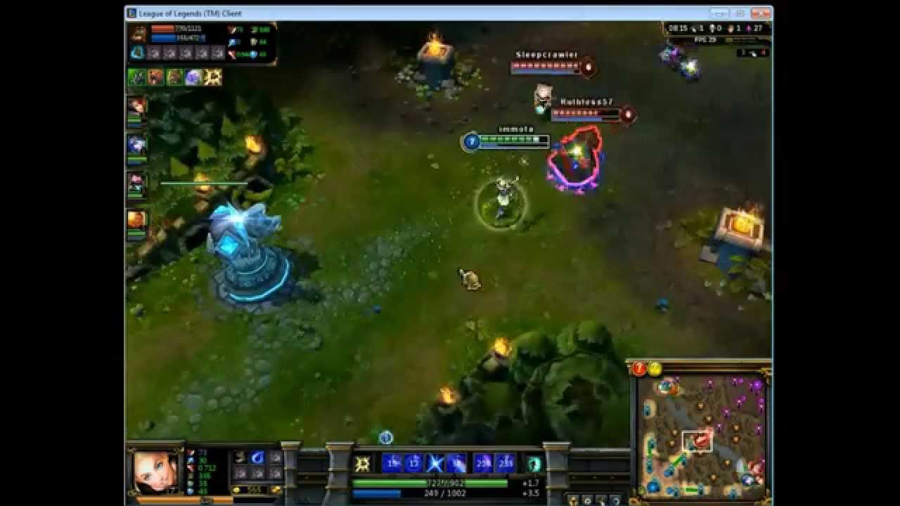 Lux MID!!!! harass and execute